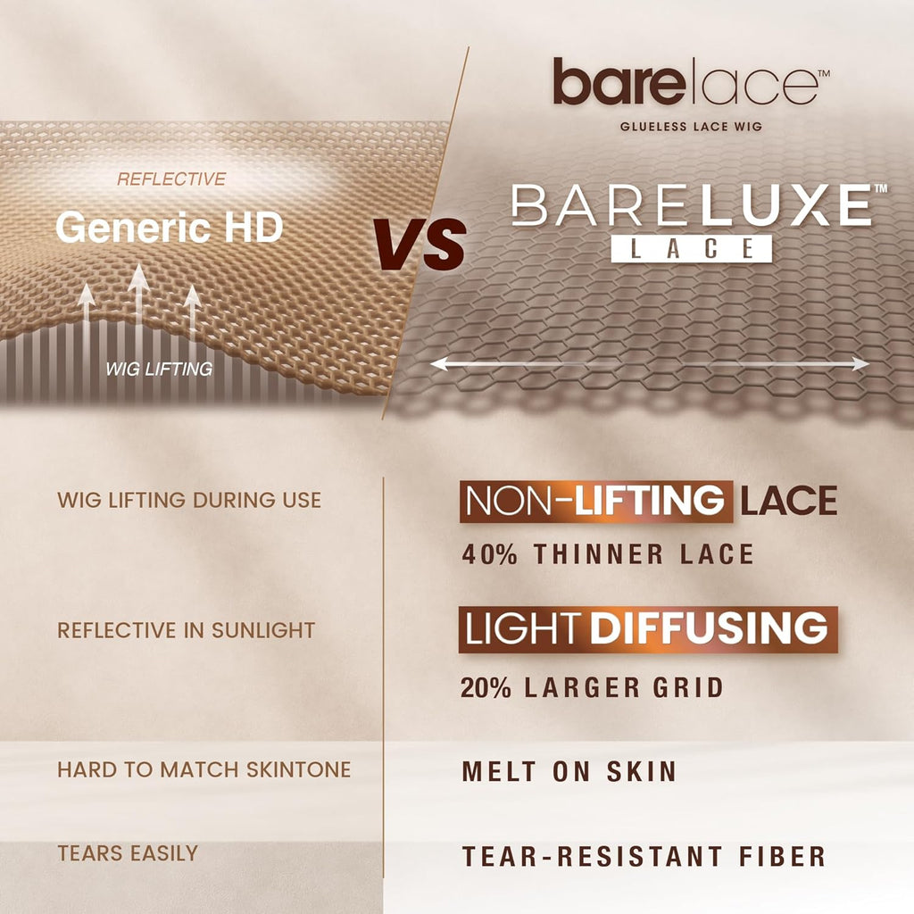 Bare Lace Ypart Lacewigs - Jordyn Lacefront Glueless Synthetic 180 Degree Preplucked Hairline (1 JETBLACK)