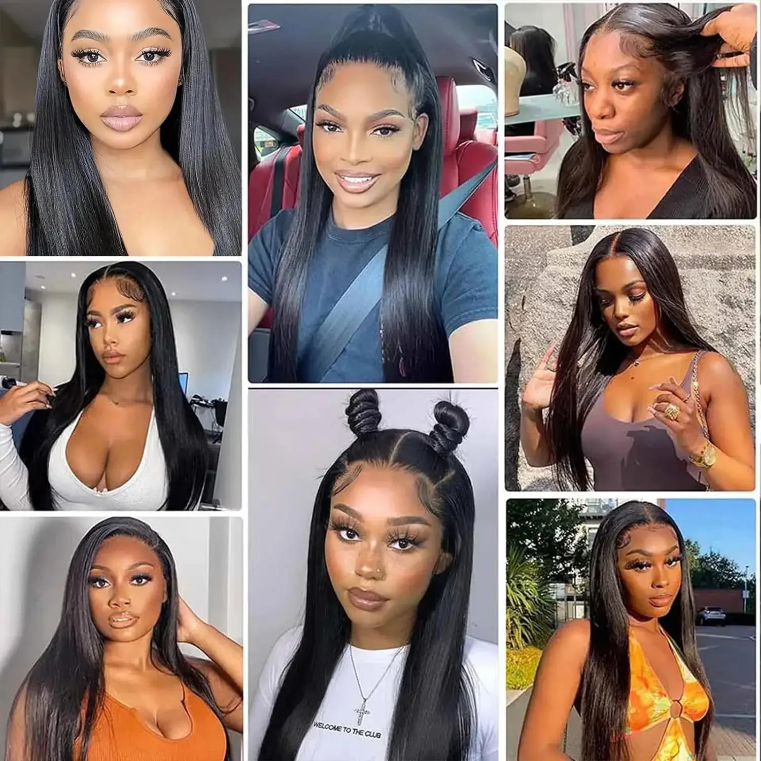 Bone Straight Lace Front Wigs 13x4 Transparent Lace Frontal Wigs Glueless Pre Plucked Lace Wigs Straight Human Hair for Women