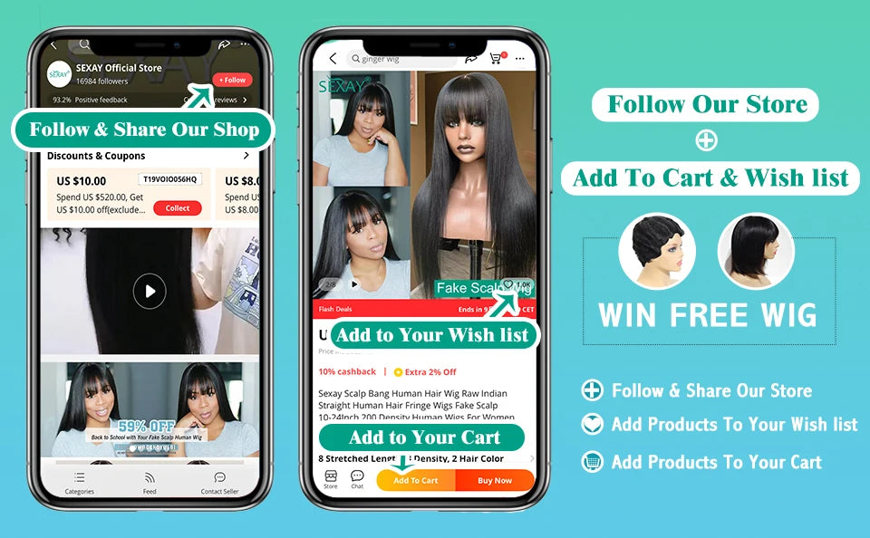 Sexay Scalp Bang Human Hair Wig Raw Indian Straight Human Hair Fringe Wigs Fake Scalp 8-24 Inch 200 Density Human Wigs For Women