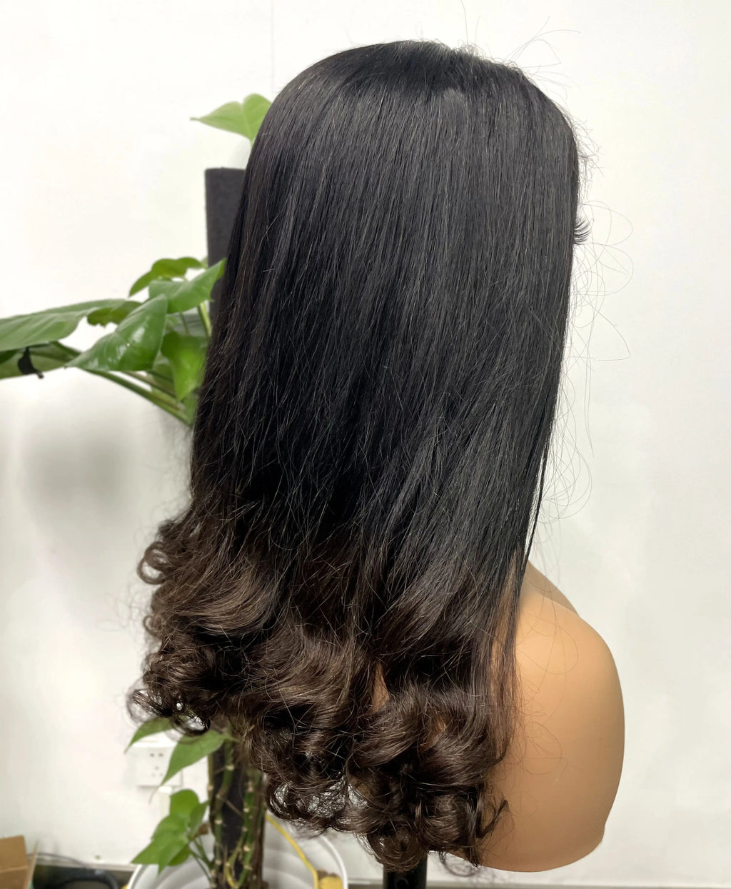 2x6 HD Lace Vietnamese Human Hair Wigs with Curly Ends Double Drawn Wavy Curly Raw Virgin Hair Wigs PrePlucked for Women