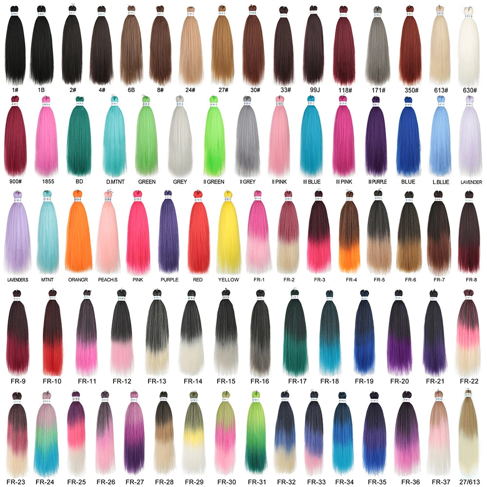 Ez Braid  26Inch Crochet Hair Ombre Pre Stretched Synthetic Braiding Hair Expression