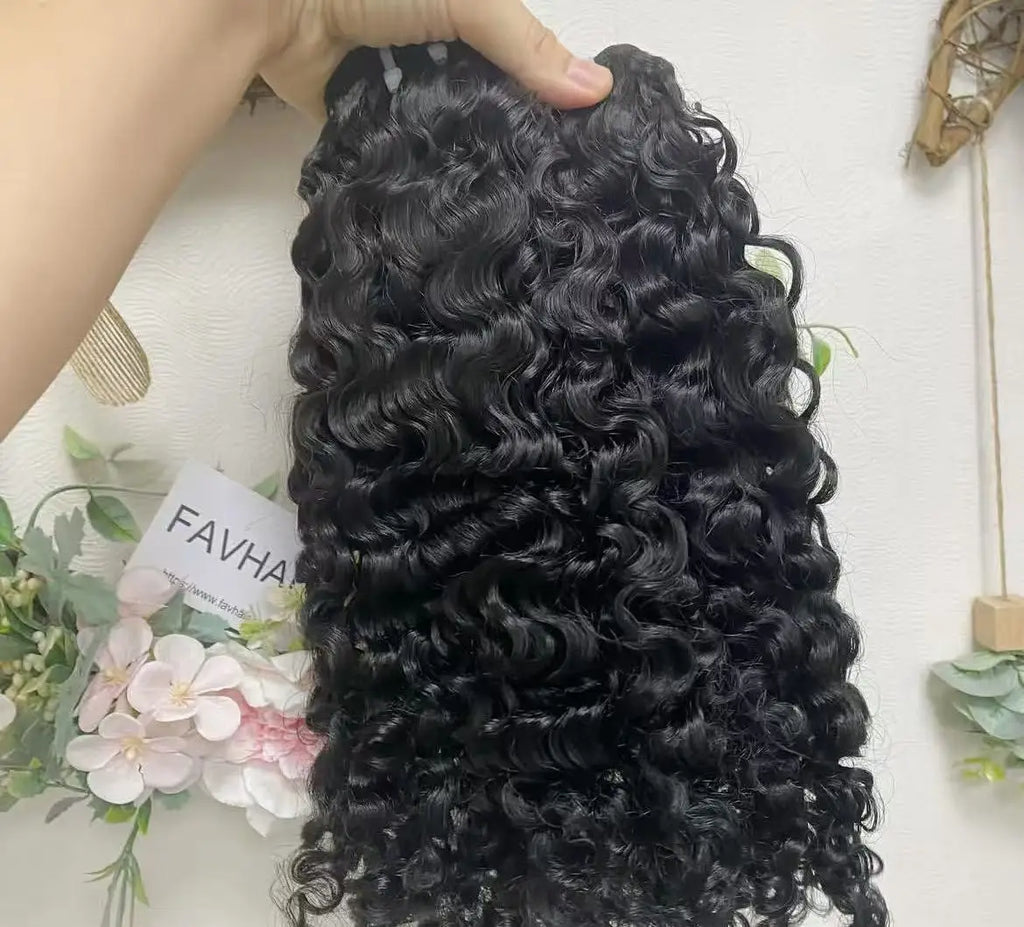 Wholesale Raw Hair Vendor Unprocessed Raw Human Hair Indian Raw Wavy Hair Bundles Raw Natural Wavy
