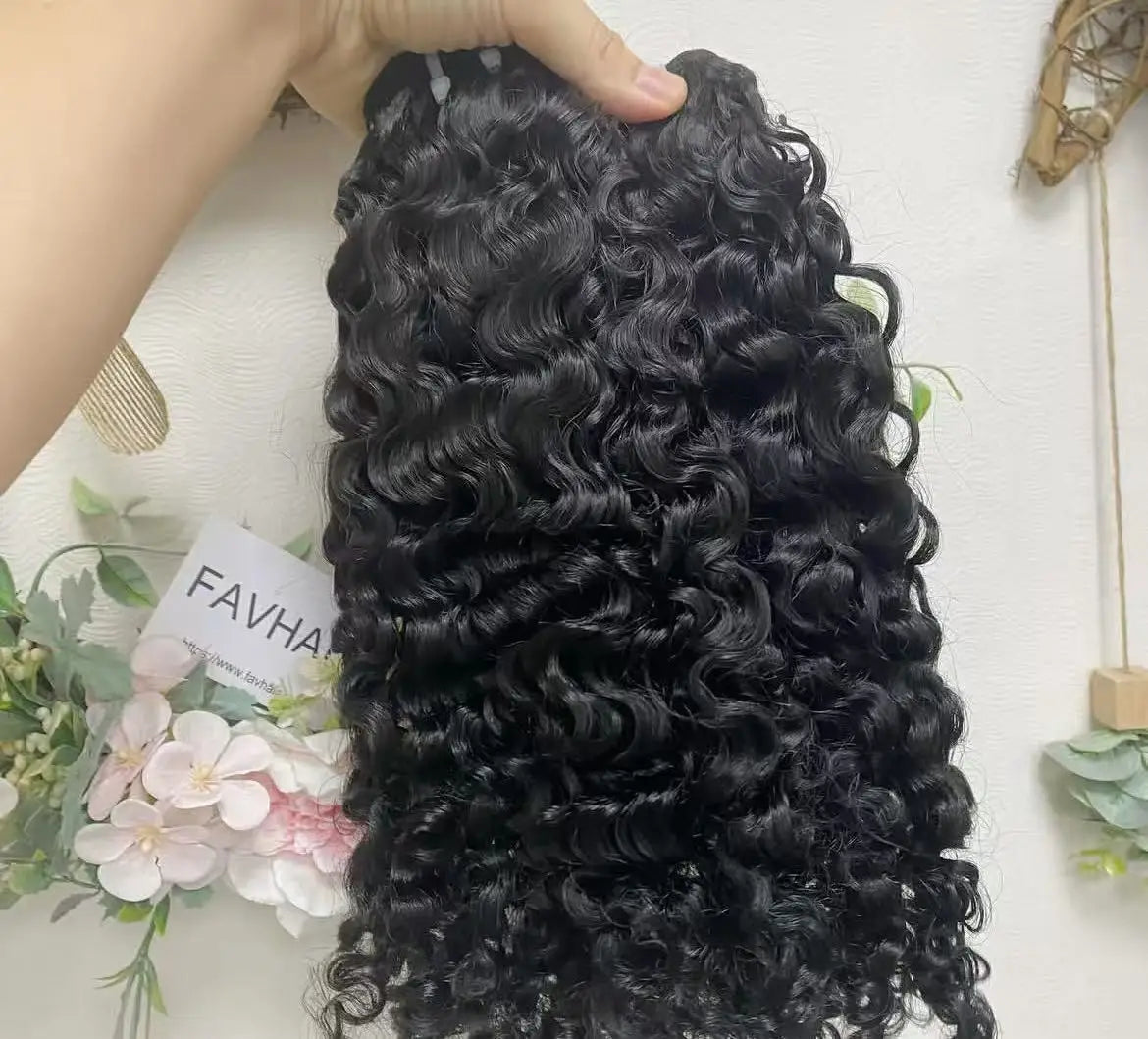 Wholesale Raw Hair Vendor Unprocessed Raw Human Hair Indian Raw Wavy Hair Bundles Raw Natural Wavy