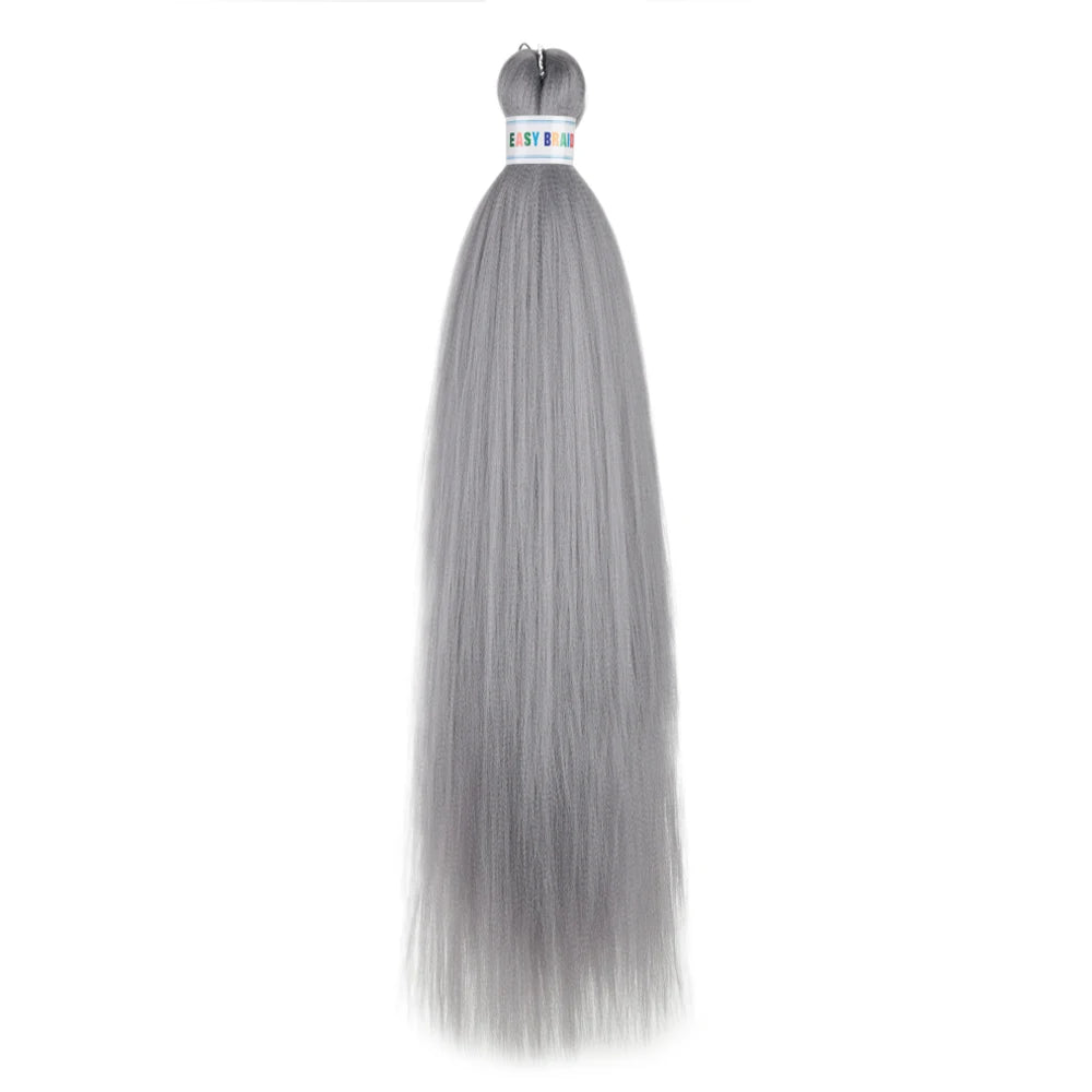 Ez Braid  26Inch Crochet Hair Ombre Pre Stretched Synthetic Braiding Hair Expression