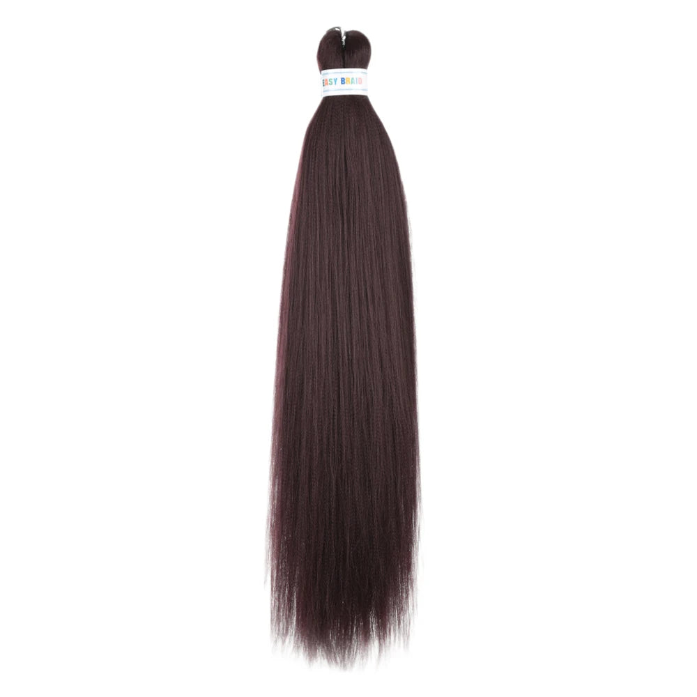Ez Braid  26Inch Crochet Hair Ombre Pre Stretched Synthetic Braiding Hair Expression