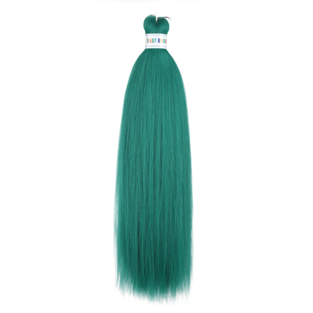 Ez Braid  26Inch Crochet Hair Ombre Pre Stretched Synthetic Braiding Hair Expression