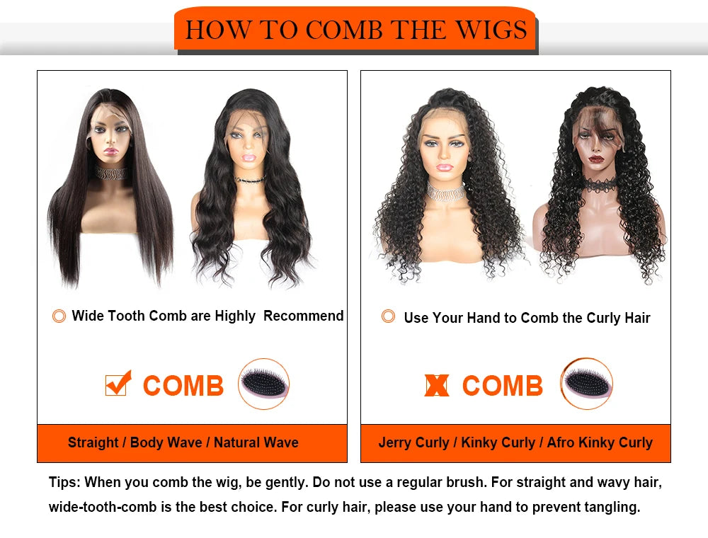 Glueless Wig Human Hair Ready To Wear Highlight Straight 13x6 HD Lace Front Human Hair Wigs For Women Preplucked Brazilian Hair