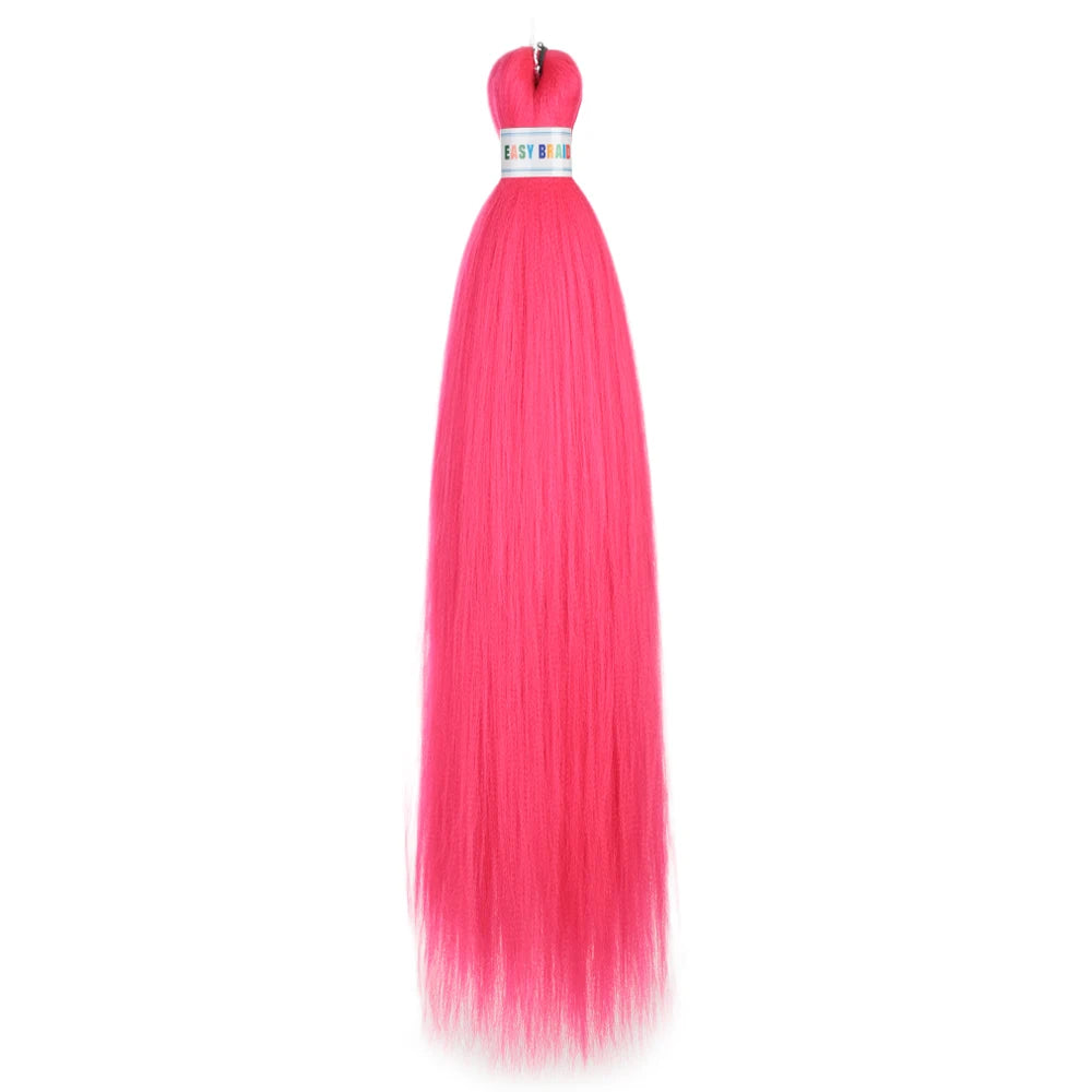 Ez Braid  26Inch Crochet Hair Ombre Pre Stretched Synthetic Braiding Hair Expression