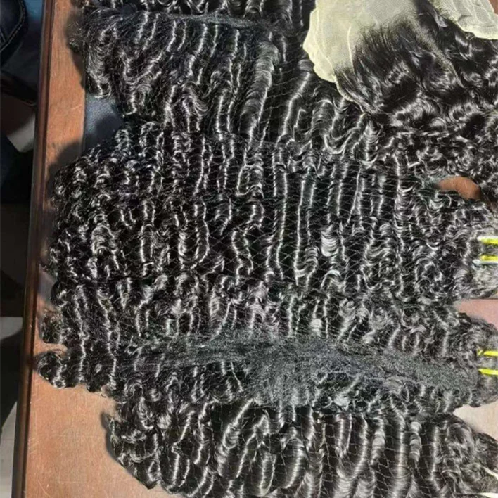 Drop Shipping 100% Unprocessed Virgin Hair Wholesale Burmese Curly Hair Raw Indian Wavy Hair Bundles