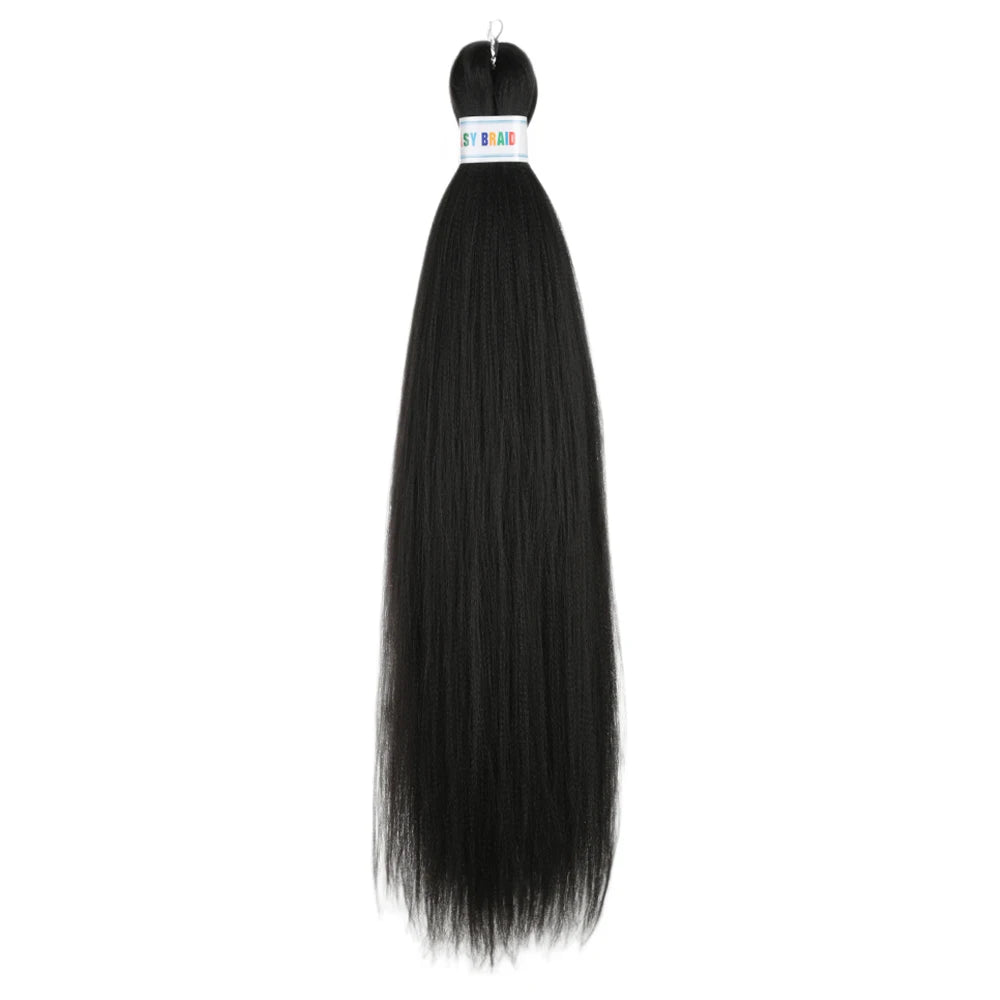Ez Braid  26Inch Crochet Hair Ombre Pre Stretched Synthetic Braiding Hair Expression