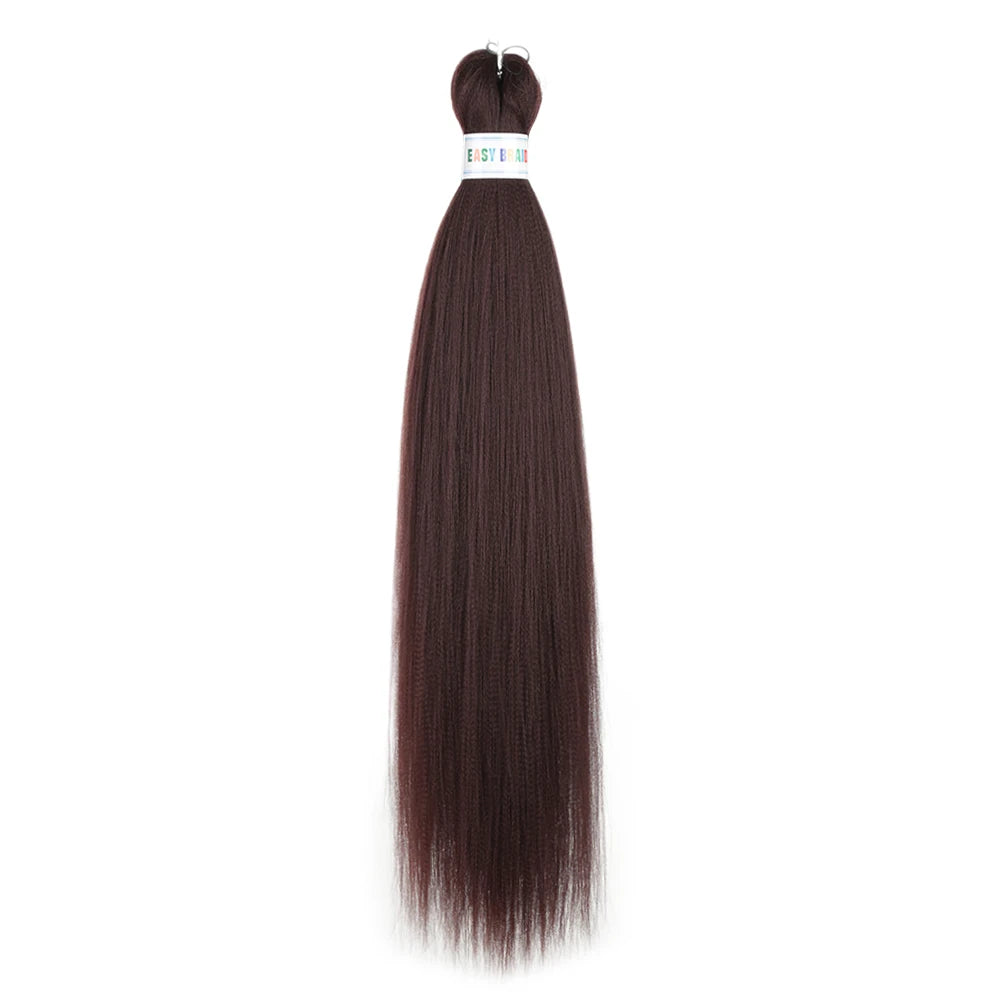 Ez Braid  26Inch Crochet Hair Ombre Pre Stretched Synthetic Braiding Hair Expression