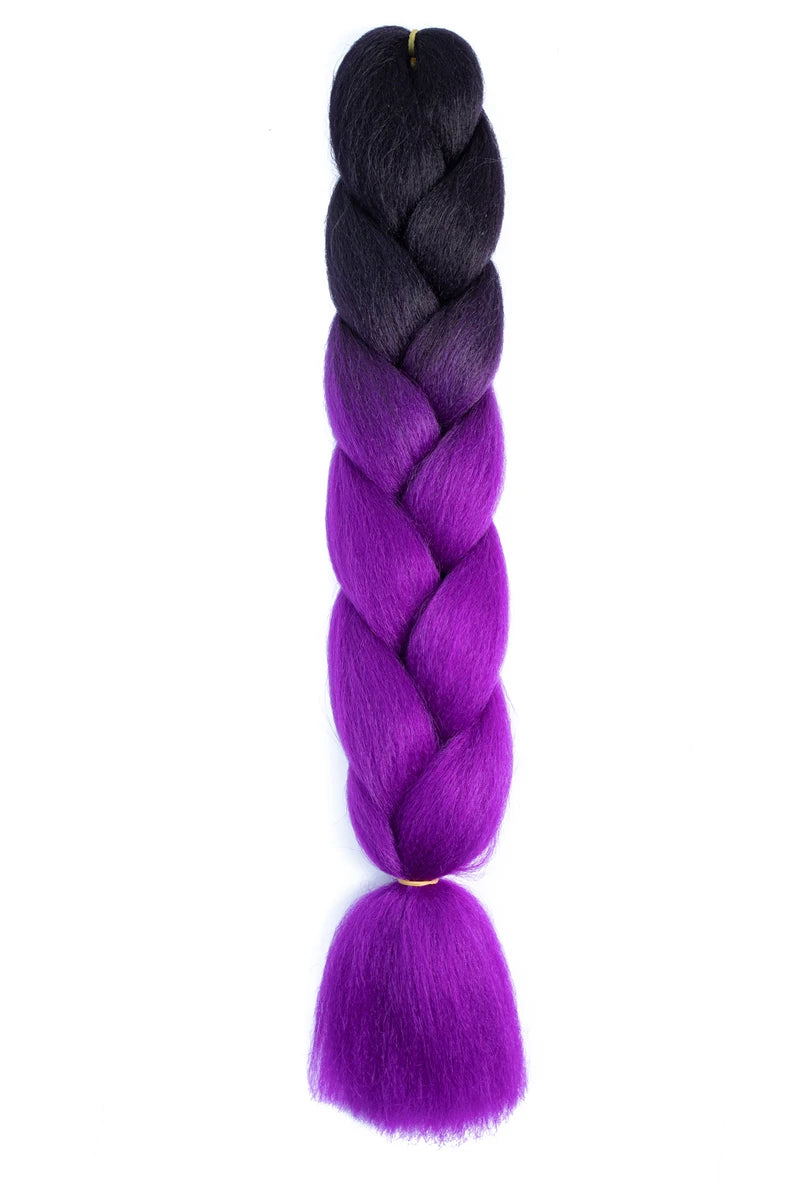 48Inch 100g Super X Synthetic Box Braid Jumbo Braiding Hair Ombre Colored Attachment Hair Expression for Black Women