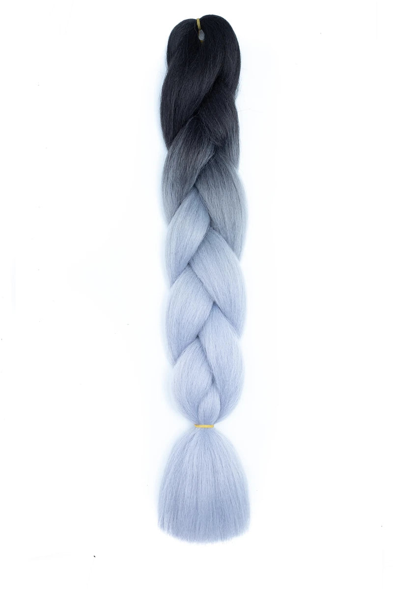 48Inch 100g Super X Synthetic Box Braid Jumbo Braiding Hair Ombre Colored Attachment Hair Expression for Black Women