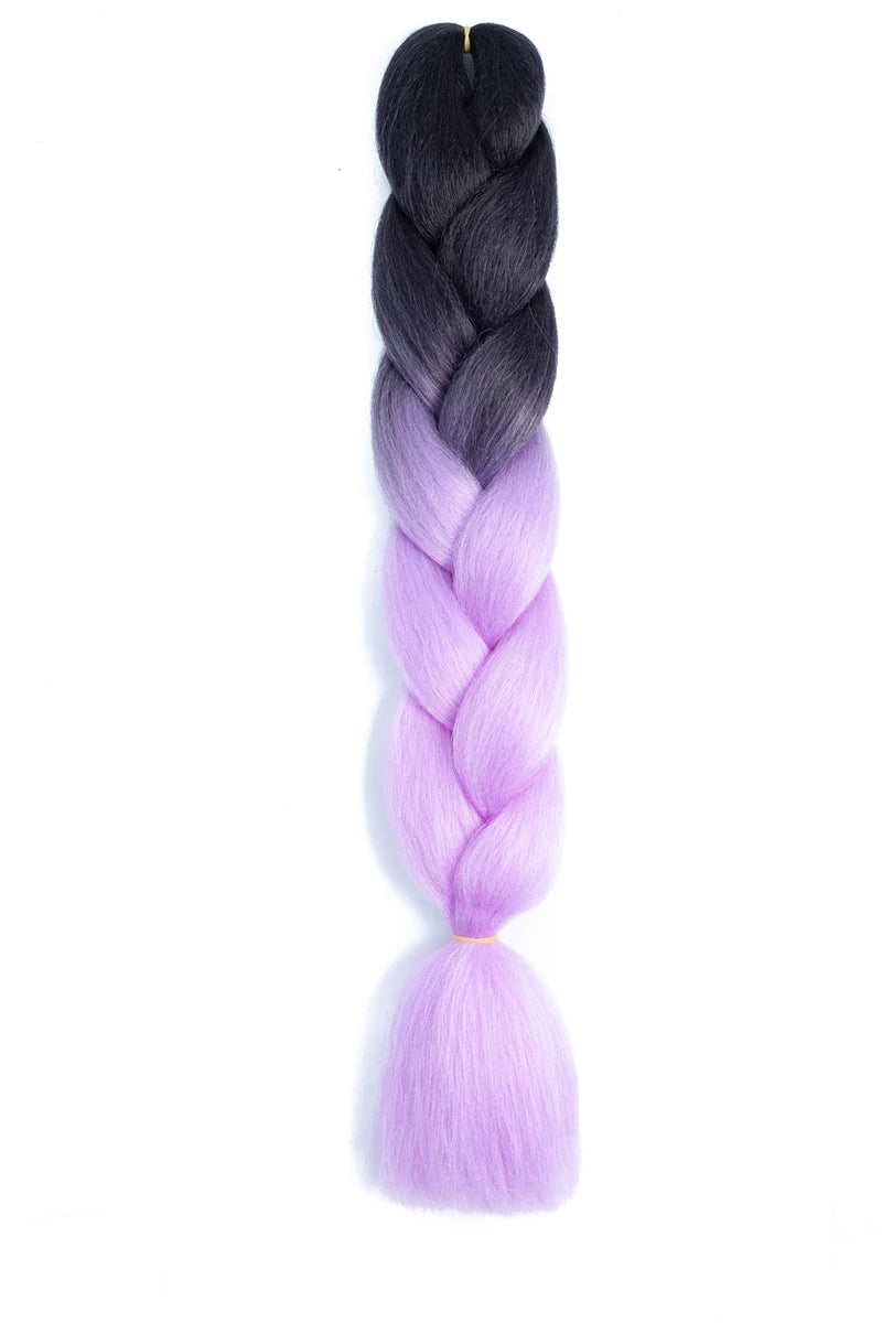 48Inch 100g Super X Synthetic Box Braid Jumbo Braiding Hair Ombre Colored Attachment Hair Expression for Black Women