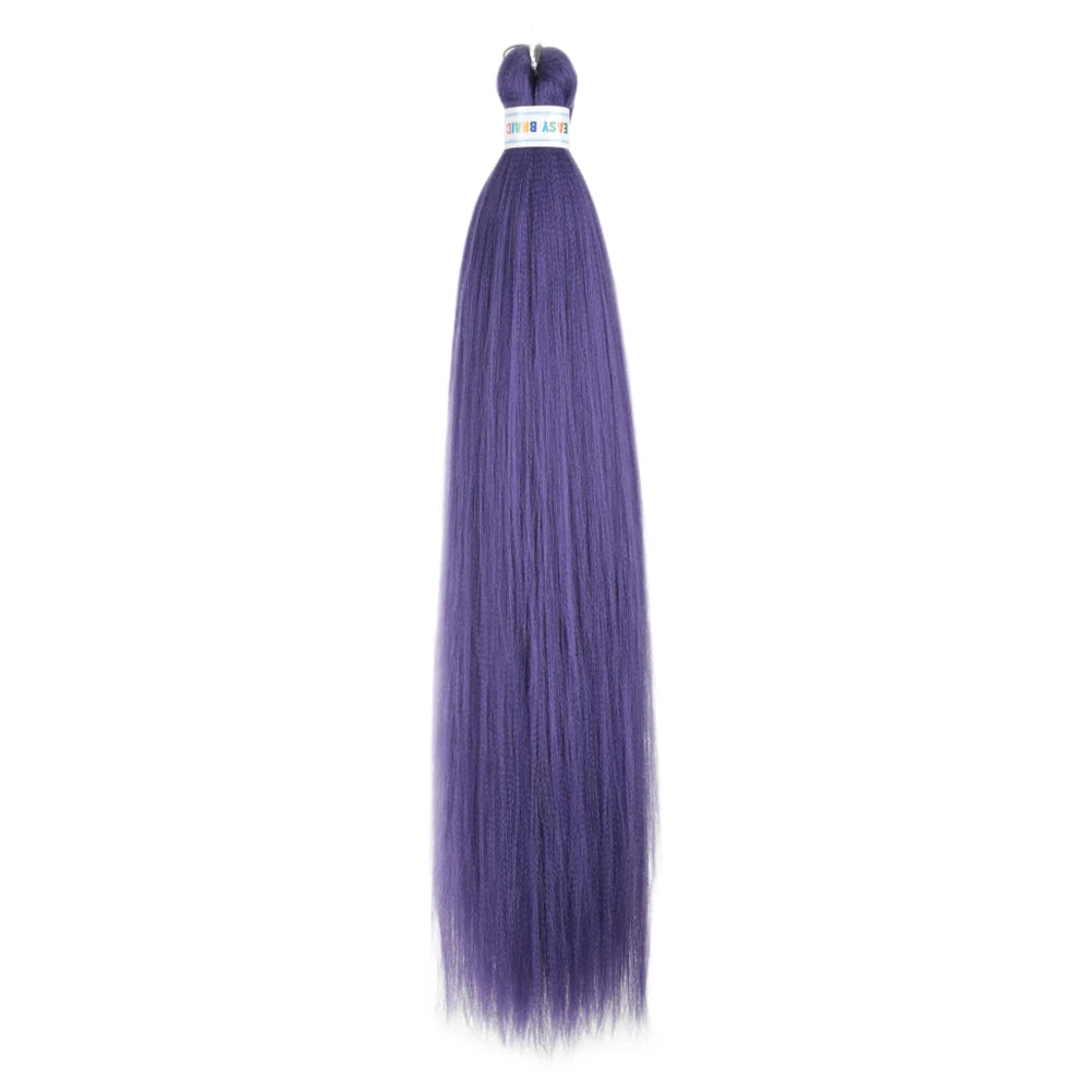 Ez Braid  26Inch Crochet Hair Ombre Pre Stretched Synthetic Braiding Hair Expression