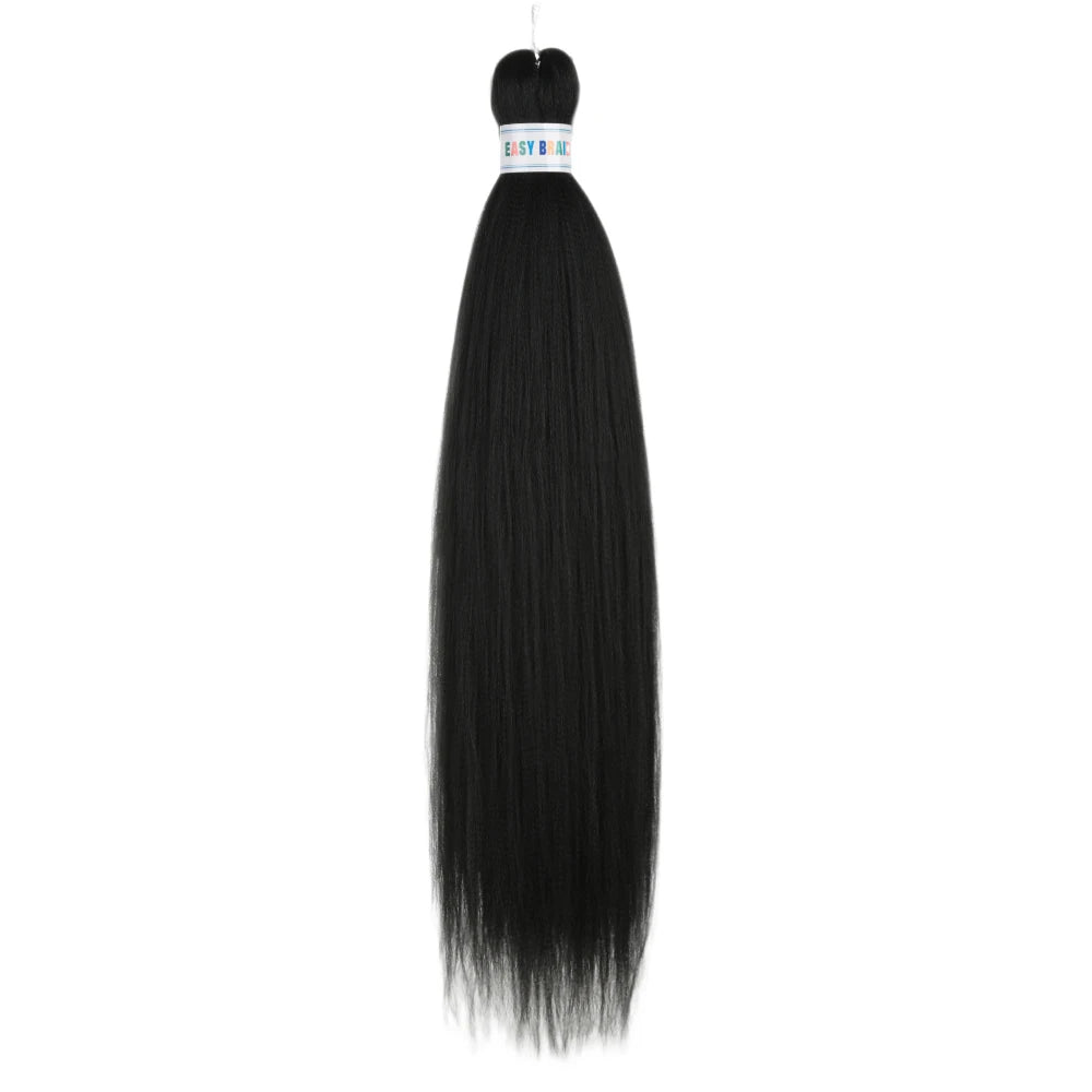 Ez Braid  26Inch Crochet Hair Ombre Pre Stretched Synthetic Braiding Hair Expression
