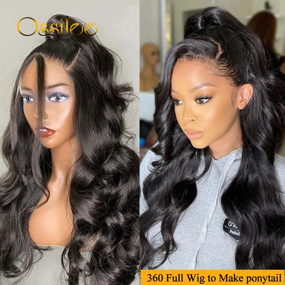 Pre Cut Lace Wig Human Hair Ready to Wear 13x4/13x6 Transparen Lace Frontal Wigs Body Wave 5x5 Closure Wigs 360 Full Lace Wig