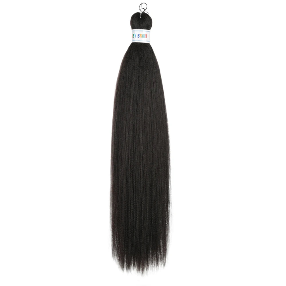 Ez Braid  26Inch Crochet Hair Ombre Pre Stretched Synthetic Braiding Hair Expression