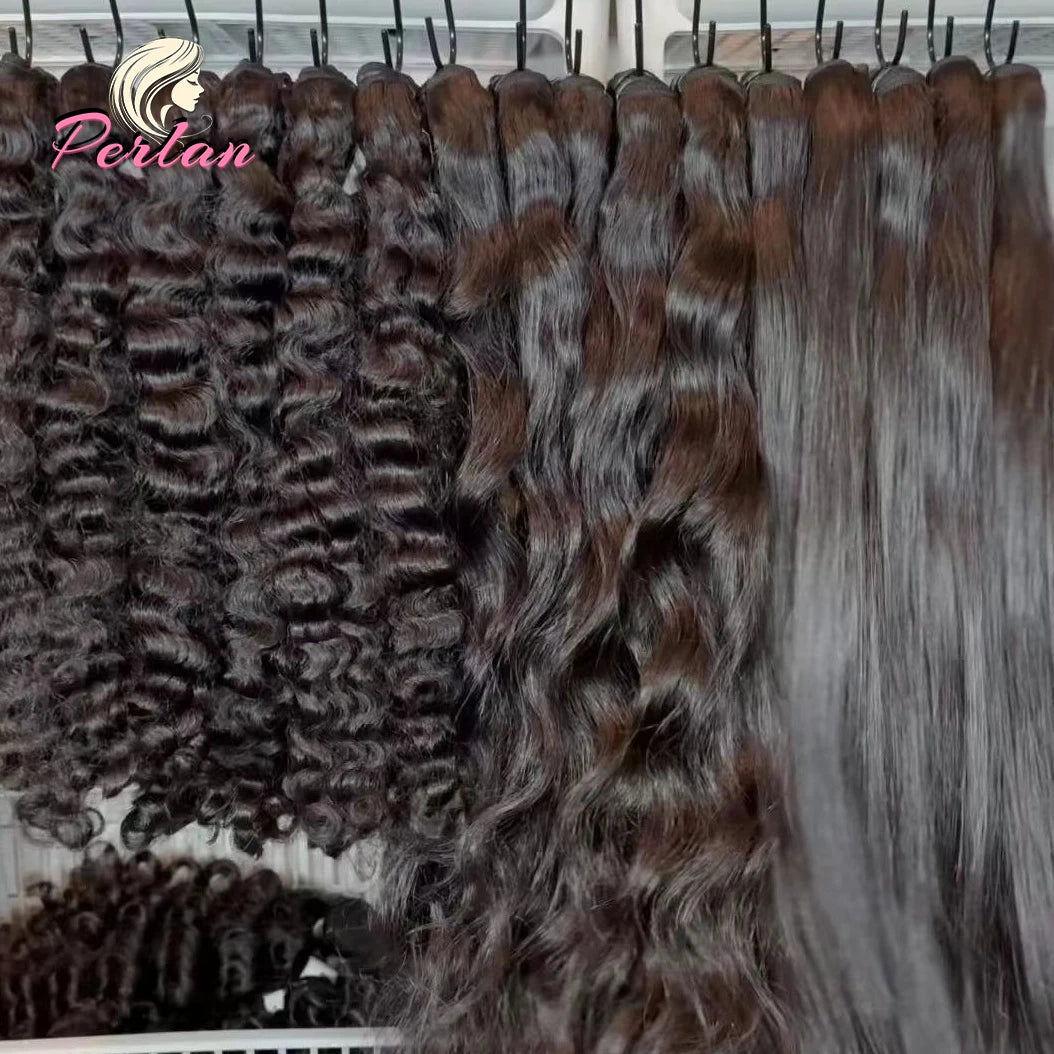 Natural Virgin Curly Human Hair Bundles Raw Indian Hair Extensions Cuticle Aligned Virgin Hair From India