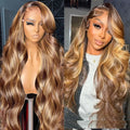 Highlight Wig 100% Human Hair 13x6 Hd Lace Frontal Wig Honey Blonde Lace Front Wigs human Hair Body Wave 4x4 5x5 Closure Wig