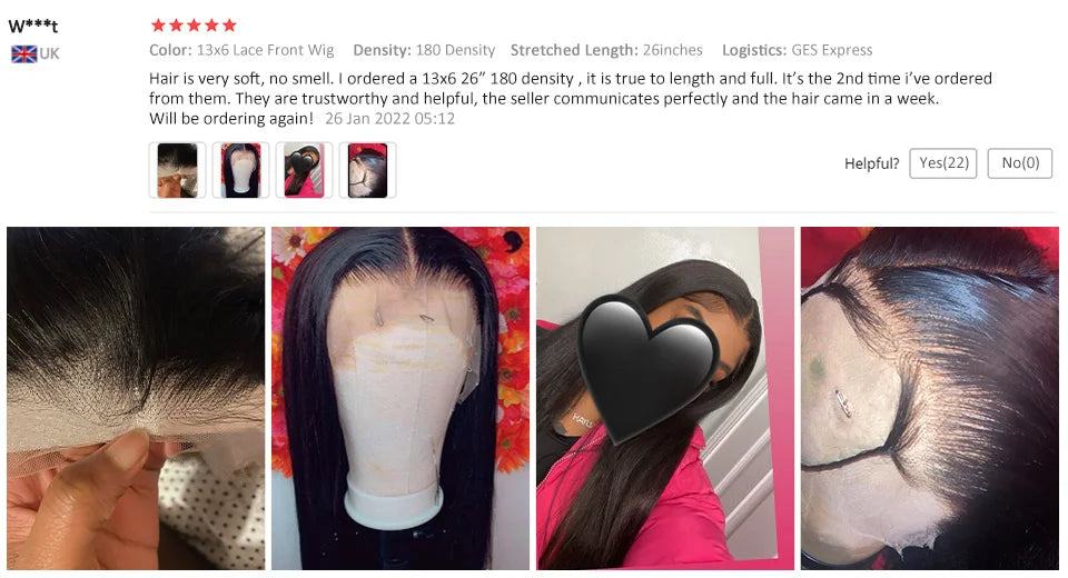 13x4 13x6 Full HD Lace Front Human Hair Wigs Straight 360 Transparent Lace Frontal Wigs Pre Plucked 5x5 Pre-Cut Lace Closure Wig