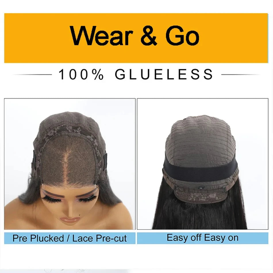 Pre Cut Lace Wig Human Hair Ready to Wear 13x4/13x6 Transparen Lace Frontal Wigs Body Wave 5x5 Closure Wigs 360 Full Lace Wig