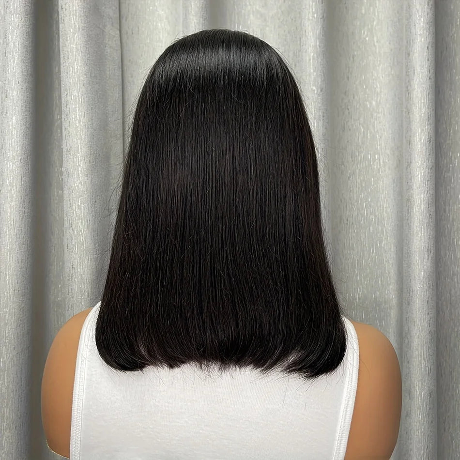 Headband Bob Wigs Human Hair Short Straight Bobo Wigs for Women Full Machine Made Brazilian Hair Hairband Wigs Head Band Bob Wig