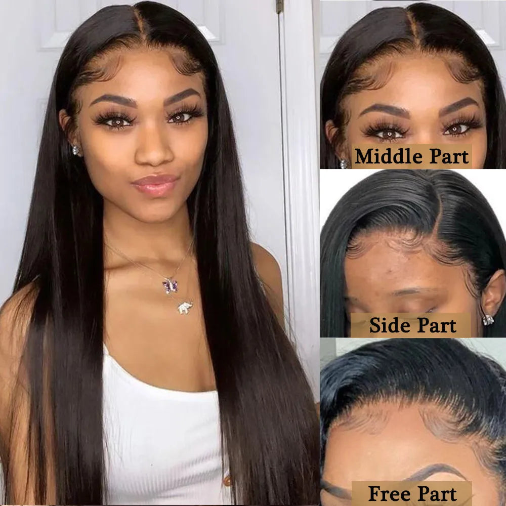 Straight Lace Front Wigs Hd Lace Wig 13x6 Human Hair Wigs For Black Women Pre Plucked Brazilian 32 30 Inch 13x4 Lace Frontal Wig