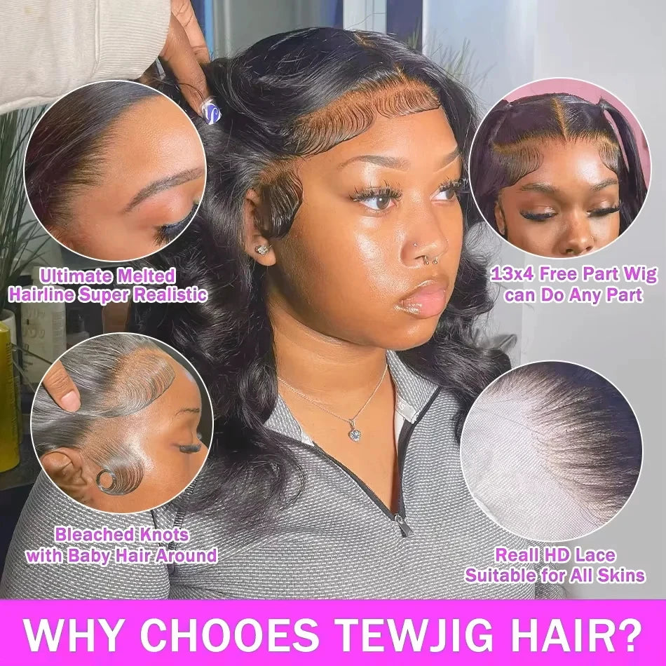 Umi 230% Glueless Human Hair Wavy 13x4 Transparent Lace Front Wigs For Women Body Wave Lace Frontal Wig Short Bob Wig Human Hair