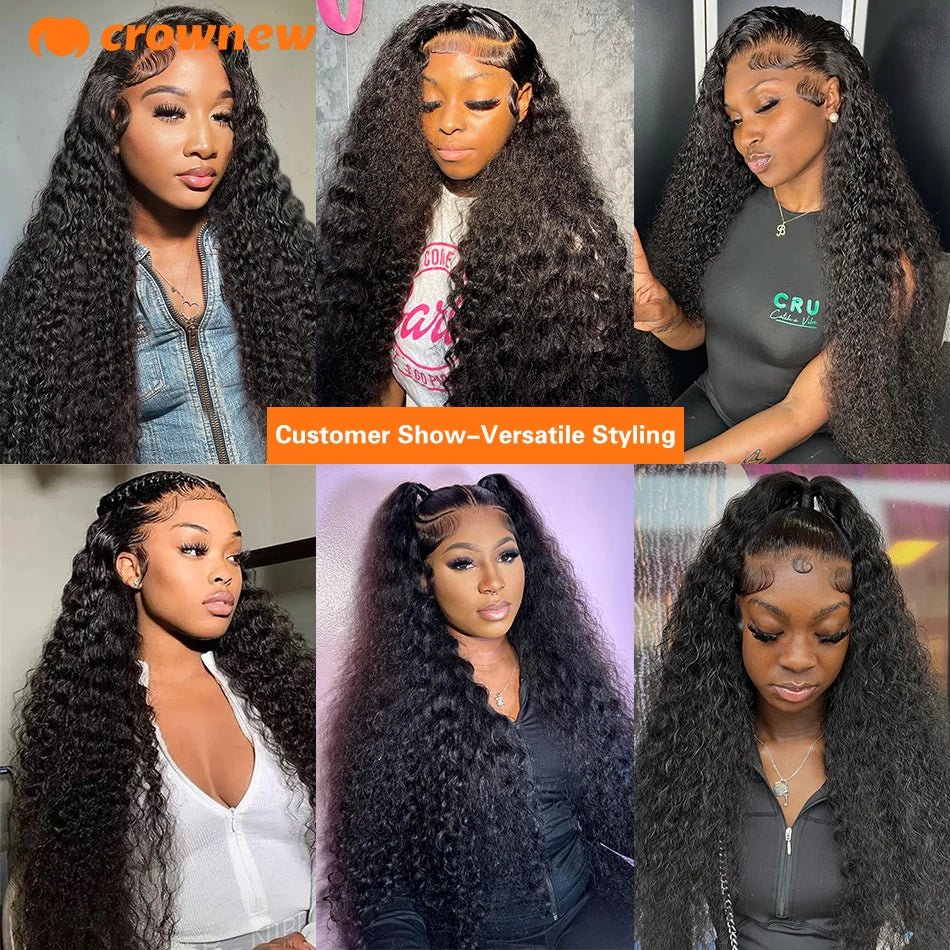 Glueless Wigs Curly Human Hair Wig 13x6 HD Lace Front Human Hair Wig Loose Water Wave Curly 13x4 Lace Frontal Wig Human Hair