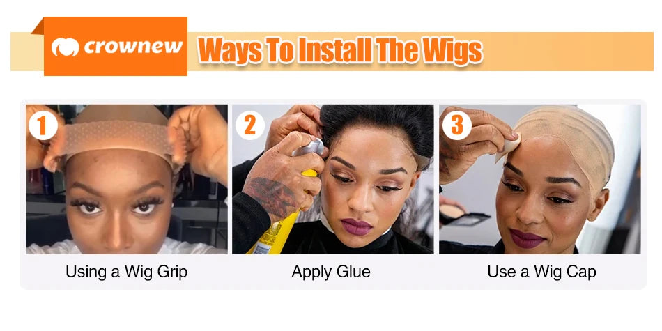 Glueless Wigs Curly Human Hair Wig 13x6 HD Lace Front Human Hair Wig Loose Water Wave Curly 13x4 Lace Frontal Wig Human Hair