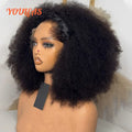 Lagos Hairline Afro Kinky Curly Wigs Human Hair Wigs Short Bob Wigs 13x4 Lace Frontal Human Hair Wigs For Woman