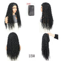 26Inch Synthetic Long Kinky Curly Headband Wigs for Black Women Heat Resistant Hair Band Wig for Daily Party Use
