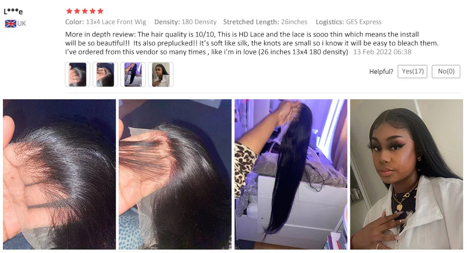 13x4 13x6 Full HD Lace Front Human Hair Wigs Straight 360 Transparent Lace Frontal Wigs Pre Plucked 5x5 Pre-Cut Lace Closure Wig