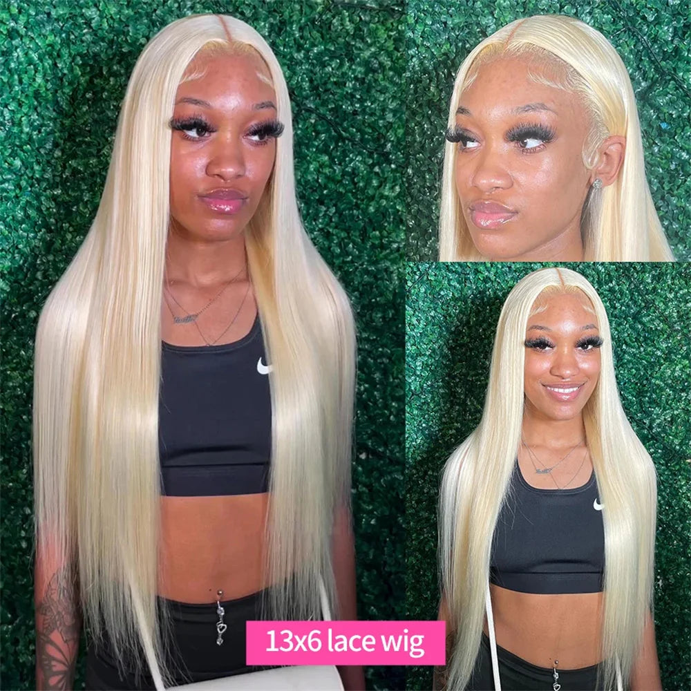 Finros 613 Hd Lace Frontal Wig 13x6 Human Hair Wigs Straight 13x4 Transparent Lace Front Blonde Colored Wig For Women Brazilian