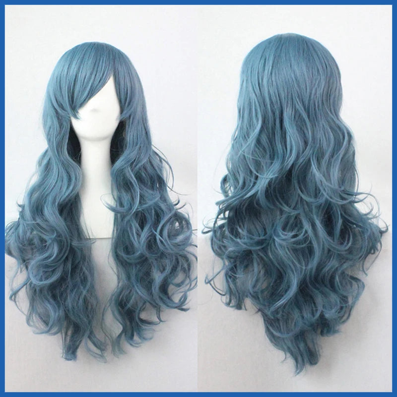 Wig CoverFemale Hair Gold Pink synthetic Wigs Women Brazilian Remy Hair Cheap Popular Hairstyles For Straight And Curly Hair