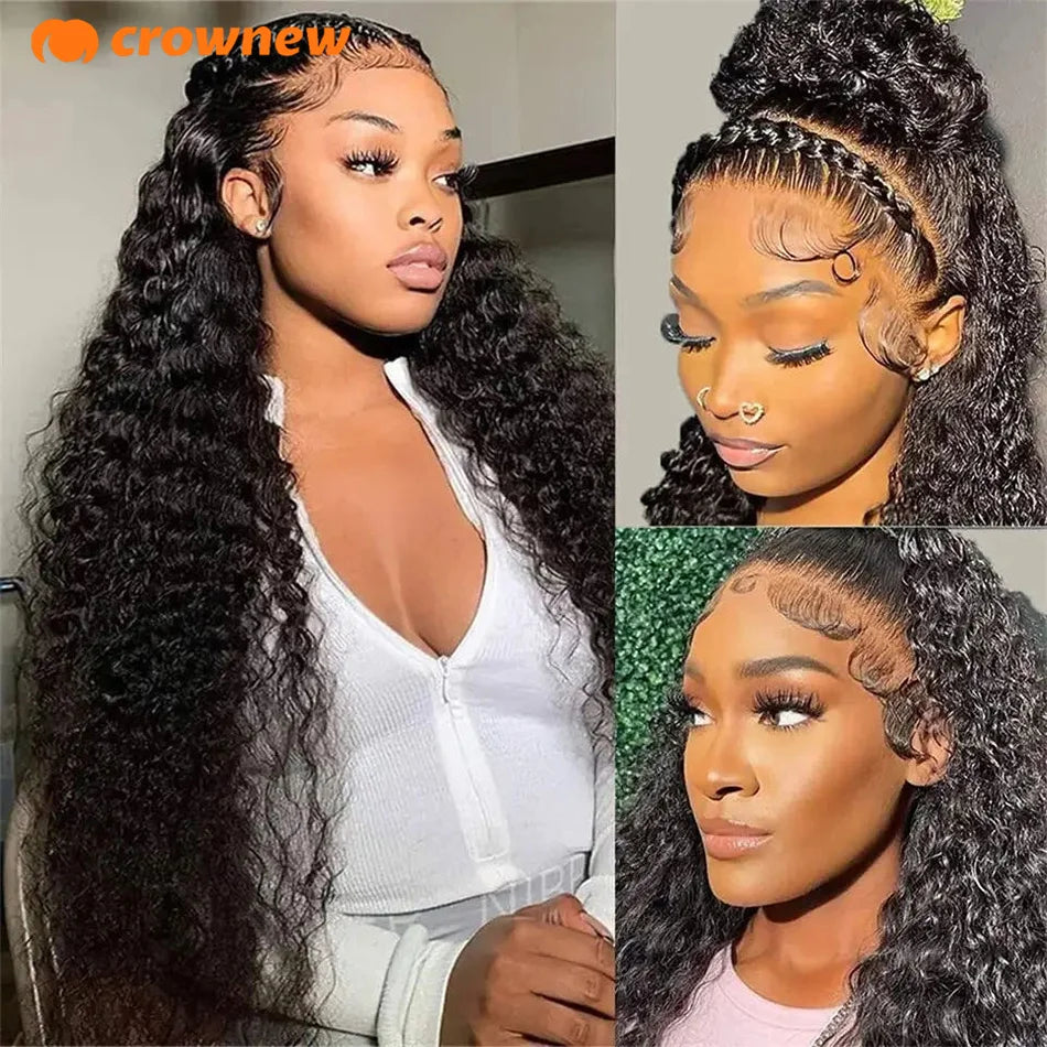 Glueless Wigs Curly Human Hair Wig 13x6 HD Lace Front Human Hair Wig Loose Water Wave Curly 13x4 Lace Frontal Wig Human Hair
