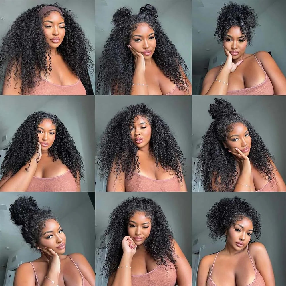 Kinky Curly Wig Human Hair Lace Front Wig Curly Wigs 13x4 Lace Frontal Wig Frontal 13x6 Lace Curly Lace Front Human Hair Wig