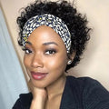 Short Headband Wig Human Hair Water Wave Wigs For Black Woman 6 Inches Brazilian Remy Human Hair Glueless Full Machine Made