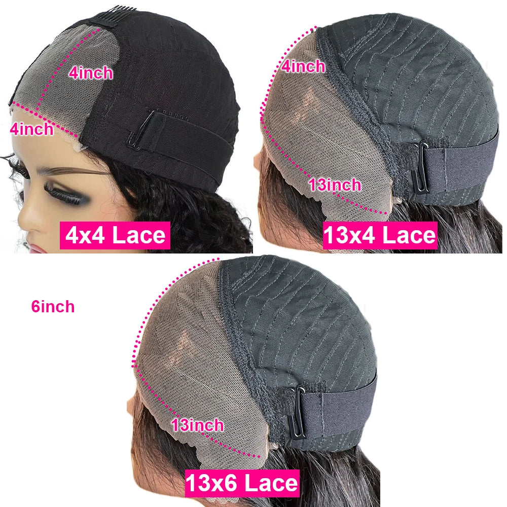 Roote Glueless Lace Frontal Wigs Human Hair Ready To Wear Body Wave 13×4 HD Lace Frontal Wigs Short Bob Brazilian Hair For Women