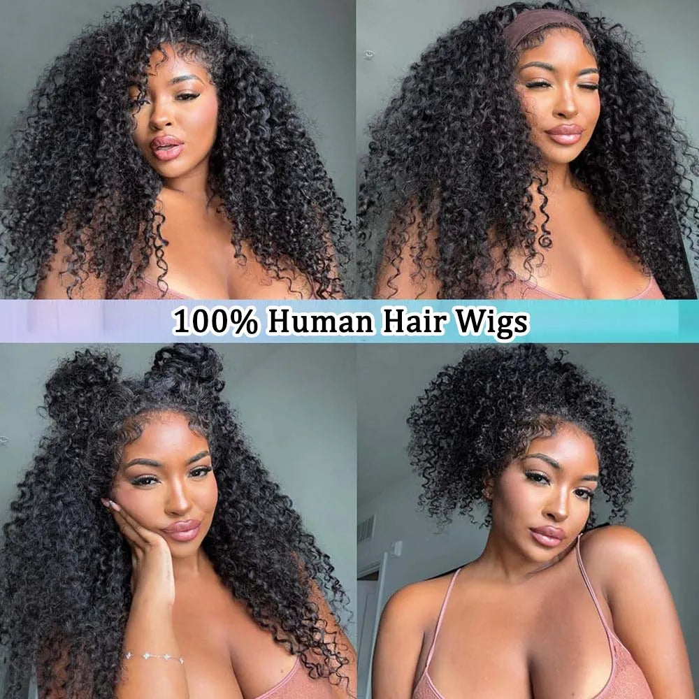 Kinky Curly Wig Human Hair Lace Front Wig Curly Wigs 13x4 Lace Frontal Wig Frontal 13x6 Lace Curly Lace Front Human Hair Wig