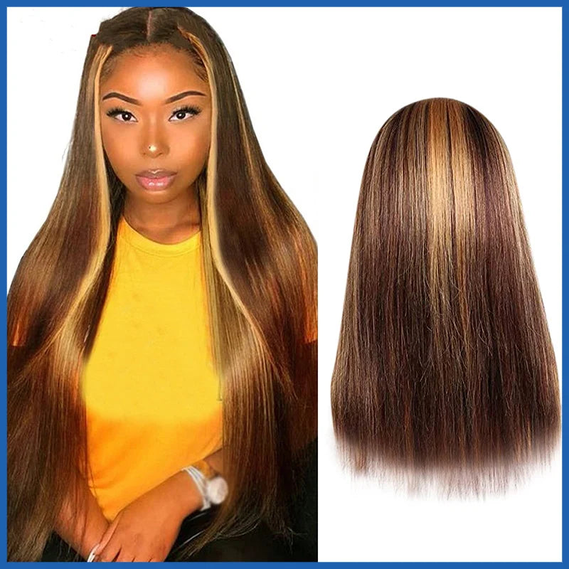 Wig CoverFemale Hair Gold Pink synthetic Wigs Women Brazilian Remy Hair Cheap Popular Hairstyles For Straight And Curly Hair