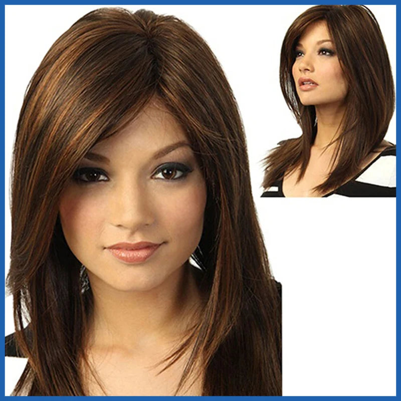 Wig CoverFemale Hair Gold Pink synthetic Wigs Women Brazilian Remy Hair Cheap Popular Hairstyles For Straight And Curly Hair