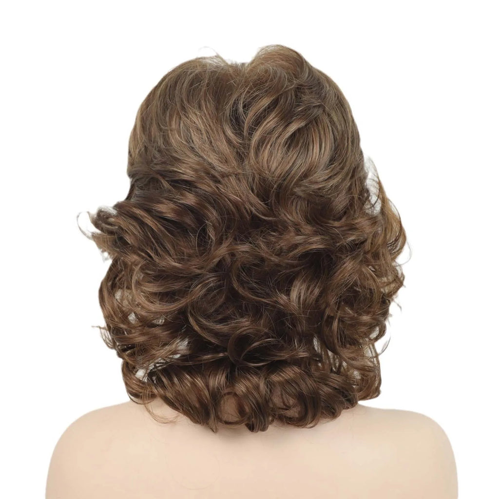 Wig CoverFemale Hair Gold Pink synthetic Wigs Women Brazilian Remy Hair Cheap Popular Hairstyles For Straight And Curly Hair