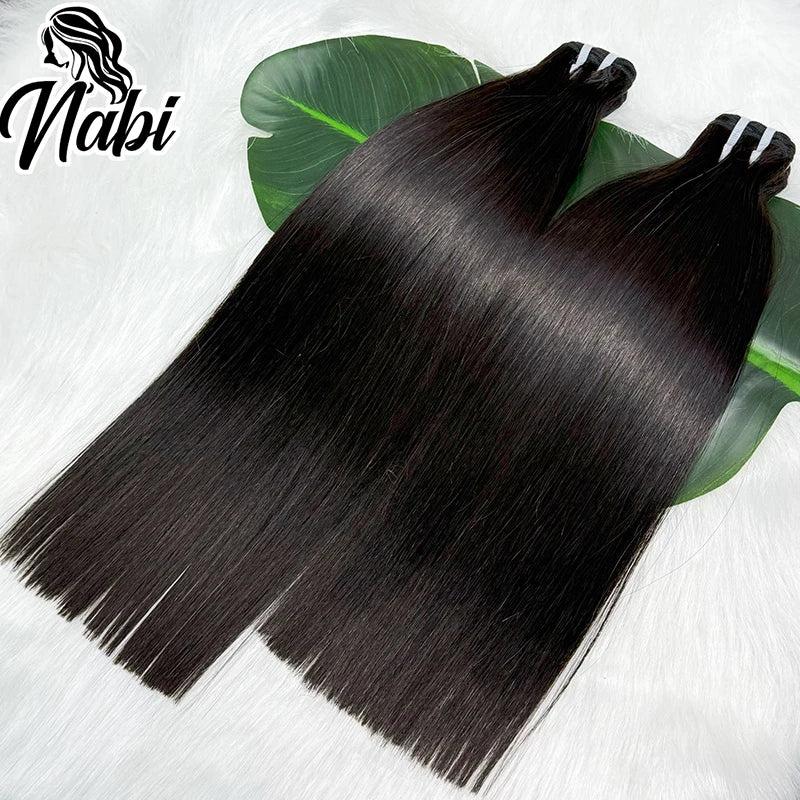 Nabi 18A Raw Vietnamese Human Hair Bundle Silky Straight Human Hair Weaving Bundles 6-30 inch Sew-in Wigs For Black Women