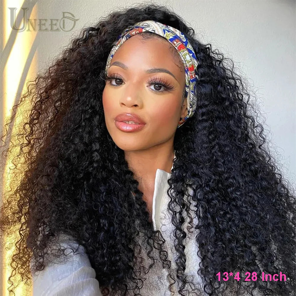 Kinky Curly Wig 13x4 Human Hair Lace Frontal Wigs Mongolian Kinky Curly Human Hair Lace Front Wig For Women 180% 200% Density