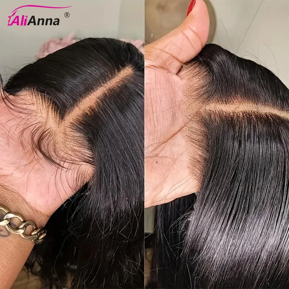 26 28 30Inch 6X4 Straight Glueless Wigs Human Hair Ready To Wear Go Human Hair Wigs Brazilian Pre Cut Closure Wig Human Hair Wig