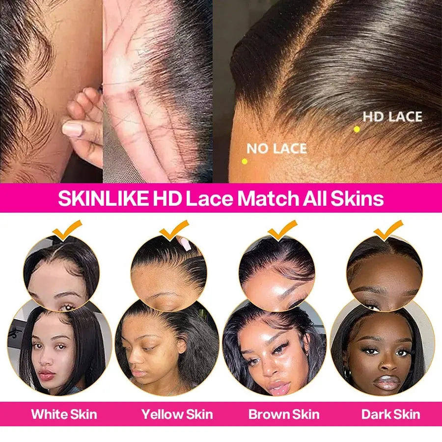 Straight Lace Front Wigs Hd Lace Wig 13x6 Human Hair Wigs For Black Women Pre Plucked Brazilian 32 30 Inch 13x4 Lace Frontal Wig