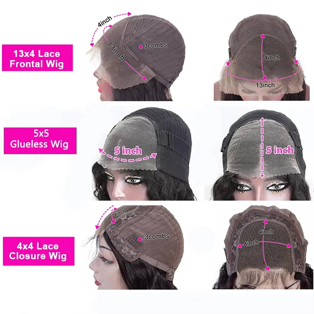 Umi 230% Glueless Human Hair Wavy 13x4 Transparent Lace Front Wigs For Women Body Wave Lace Frontal Wig Short Bob Wig Human Hair