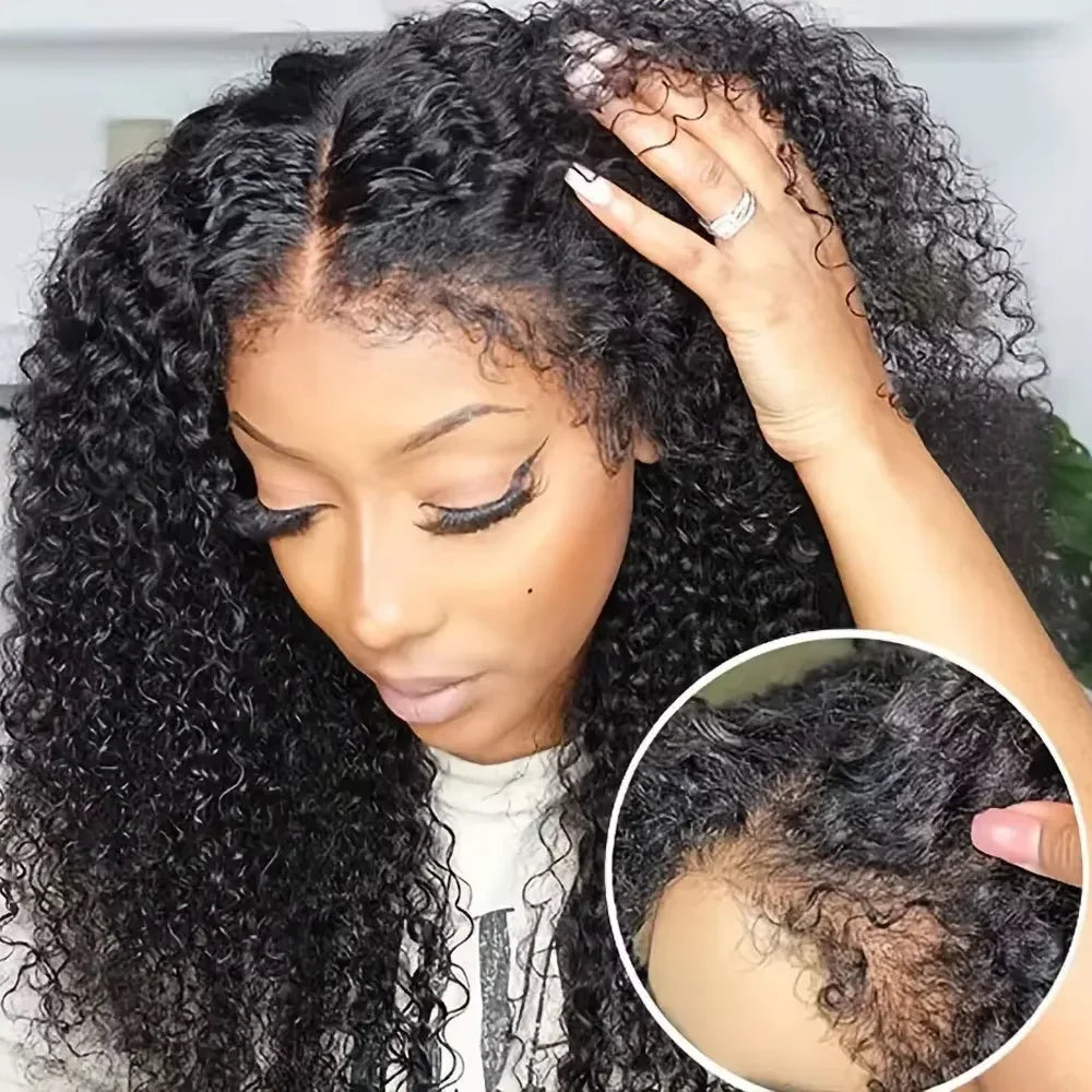 Kinky Curly Wig Human Hair Lace Front Wig Curly Wigs 13x4 Lace Frontal Wig Frontal 13x6 Lace Curly Lace Front Human Hair Wig